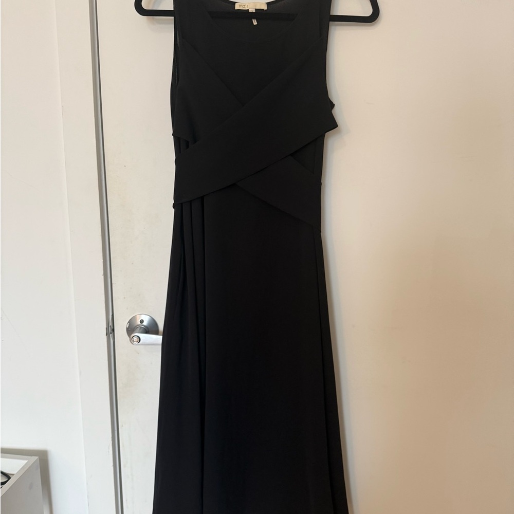 Maje Black Midi Dress